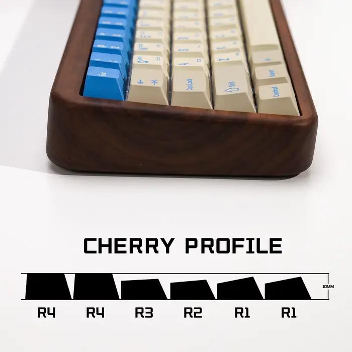 KBDiy Clone GMK Keycaps coréen GMK bleu alerte rétro Alice ISO Keycap cerise profil pour 60 Wooting magnétique clavier mécanique
