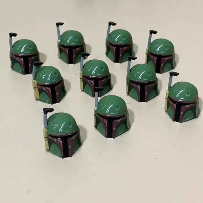 Lot de 5/10 casques adaptés aux figurines d'action Star Wars The Vintage Collection Boba Fett Tatooine Deluxe de 3.75