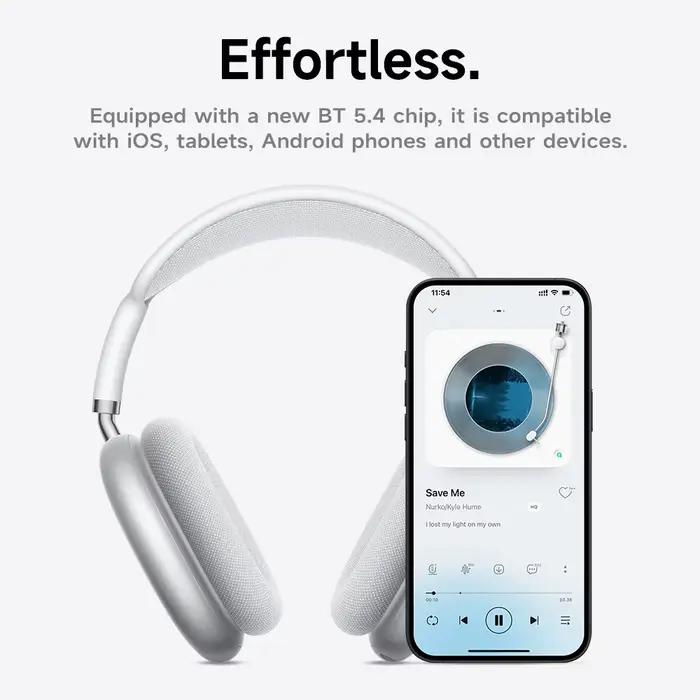 HOCO W65 Plus ANC réduction du bruit Bluetooth casque sur l'oreille sans fil grand écouteur Hifi sons Sport casques avec bouton