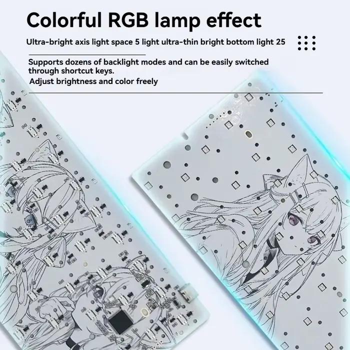 Wooting 60HE carte PCB pour clavier mécanique personnalisé bricolage GH60 axe magnétique PCB 61 touches monomode échange à chaud RGB accessoires