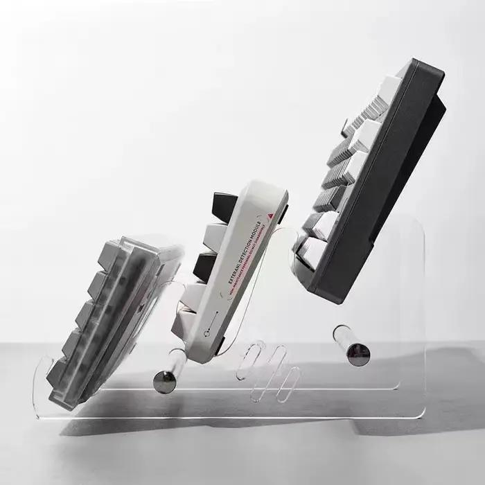 Présentoir de clavier en acrylique Transparent