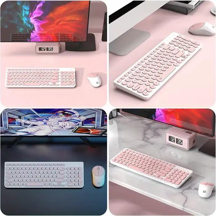1 jeu de clavier et de souris sans fil 2.4G