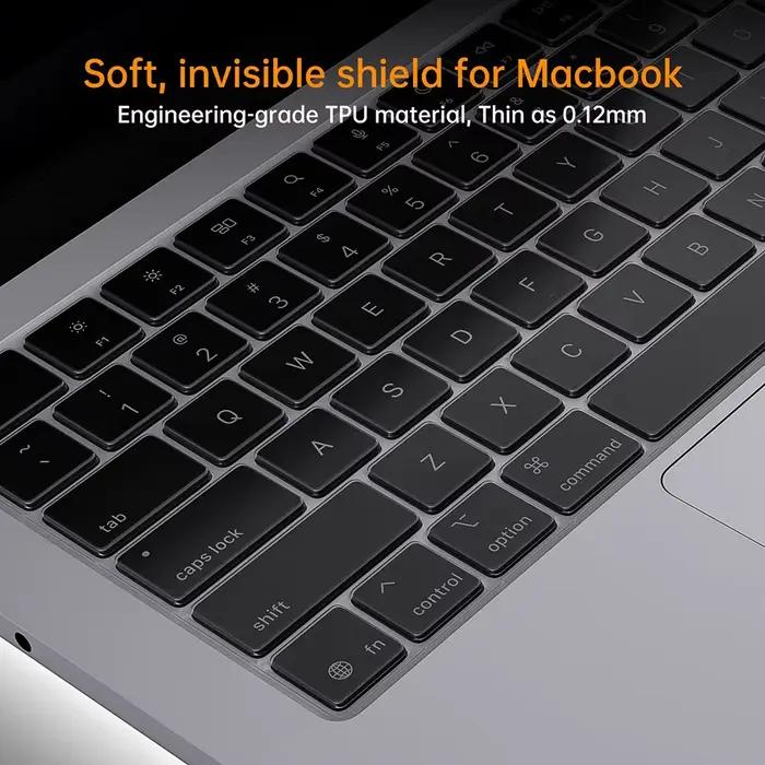 Housse de clavier transparente pour MacBook Air13.6 M4 A3240 2025 M3 M2 Pro 13 "Air13 A2179 A2337 A1369 A1466 Air 15.3 M4 A3241 A3114 A2941