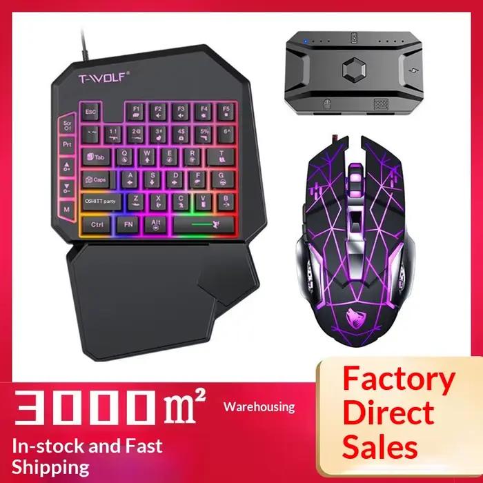 Clavier et souris de jeu T-Wolf Tf950 5 en 1