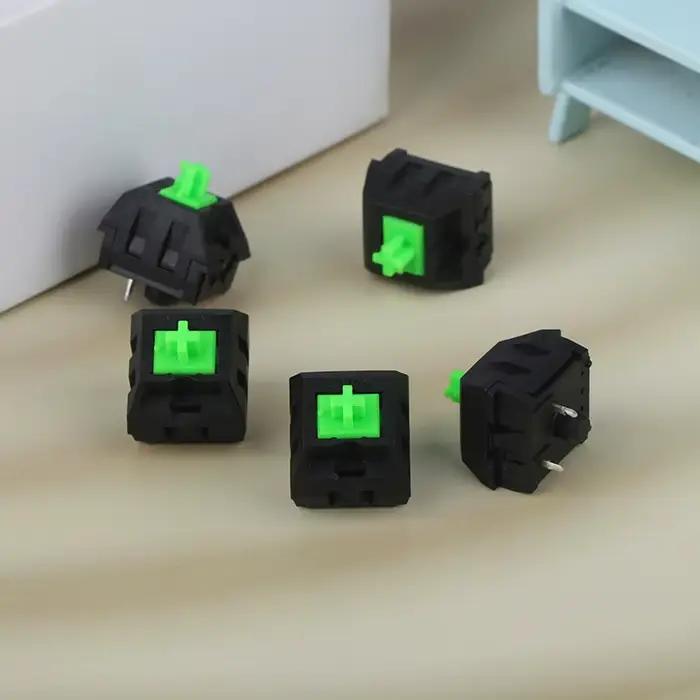Commutateurs RGB verts pour clavier mécanique de jeu Blackwidow Chroma et autres avec interrupteur Led 4 broches