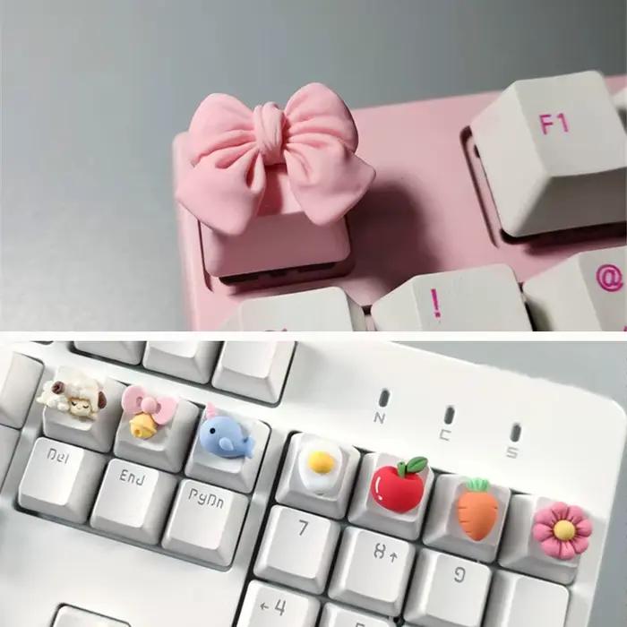 Dessin animé mignon bricolage arc Keycaps Esc mécanique clavier casquettes Cherry Mx belle personnalisé