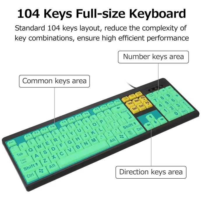 Clavier filaire USB, grand