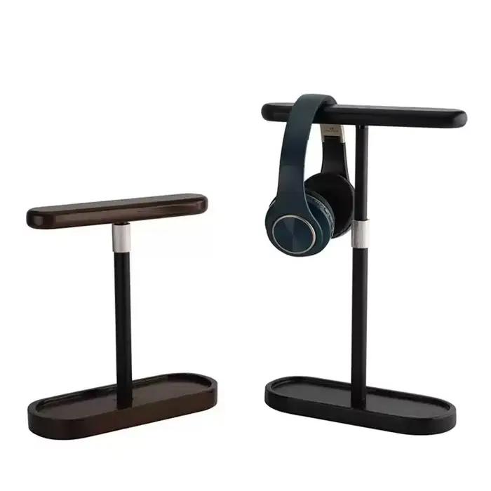 Support de casque de jeu en bois et métal