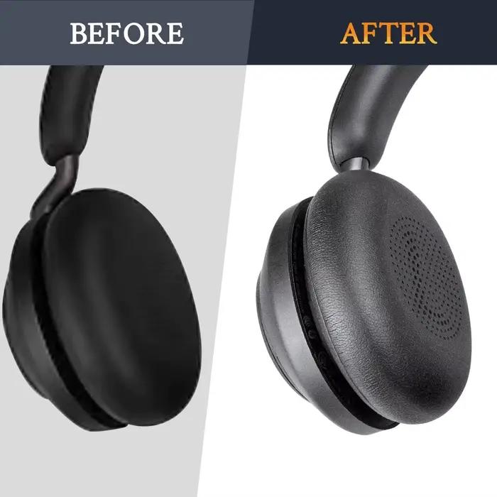 Oreillettes de remplacement pour Jabra Evolve2 65 (65MS 65UC USB)/Evolve2 40 (40UC 40MS USB)/Elite 45h