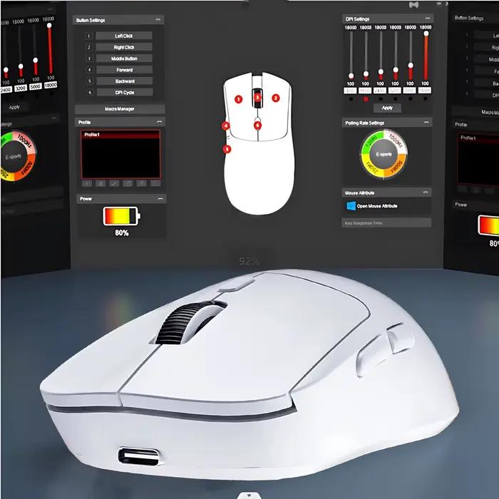 2026 M348 souris super légère Bluetooth 2.4G