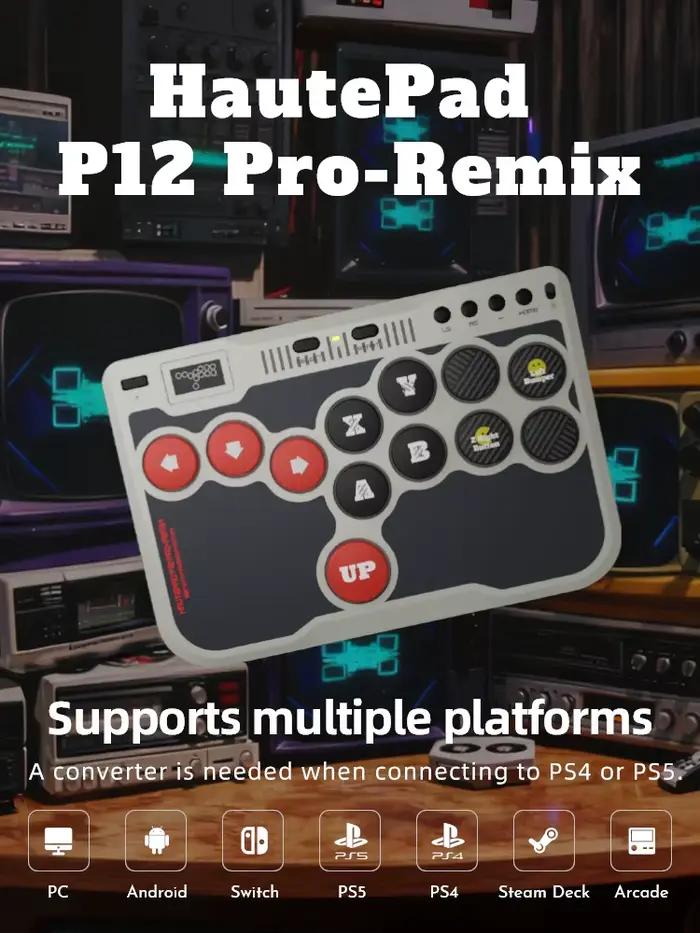 Clavier de jeu de combat Haute42 Retro+ P12 Pro Mini 12 touches