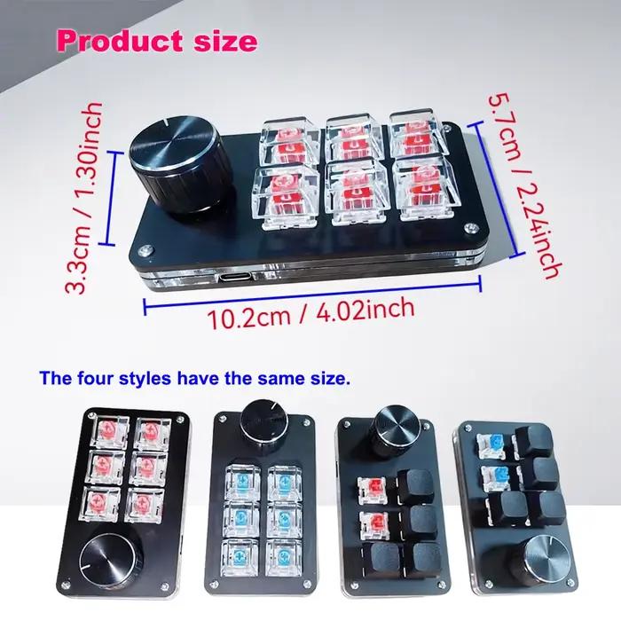 Clavier multimédia 6 touches + bouton unique
