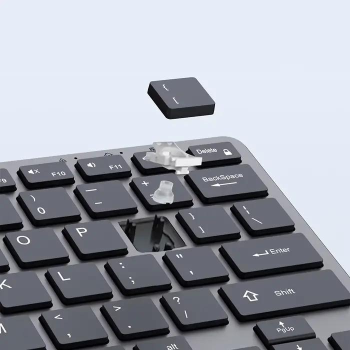 Clavier sans fil multi-appareils Lenovo M150K Bluetooth Slim Dual Mode 2.4G Windows macOS iOS Android pour ordinateur portable tablette téléphone
