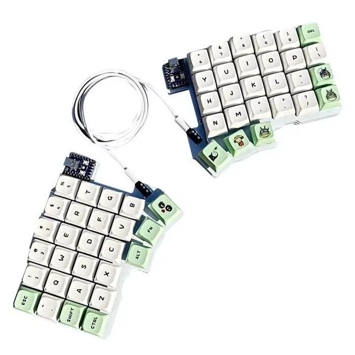 Clavier fendu clavier Programmable filaire échange à chaud clavier gauche droite Support QMK/VIAL clavier à disposition divisée pour PC