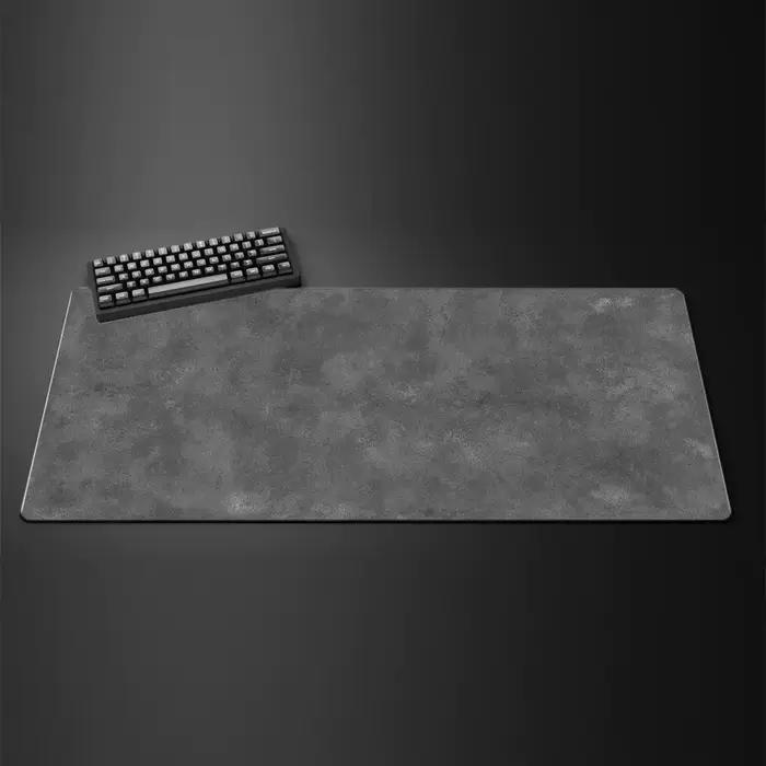Grand tapis de souris de jeu à Texture grise