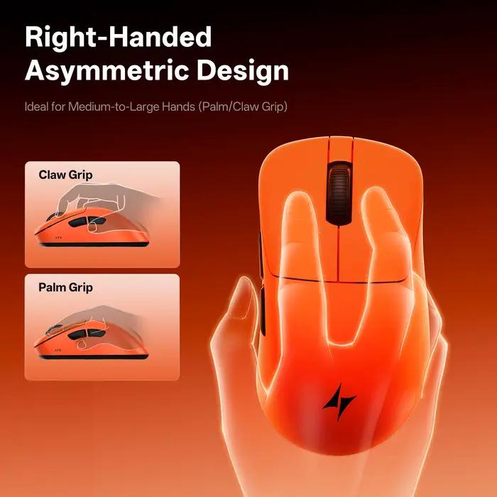 Souris sans fil ultime ATK Blazing Sky Z1 V2 PAW3950 Ultra Dual 8K Gaming Mouse Ergonomique Développée en interne pour les mains moyennes et grandes