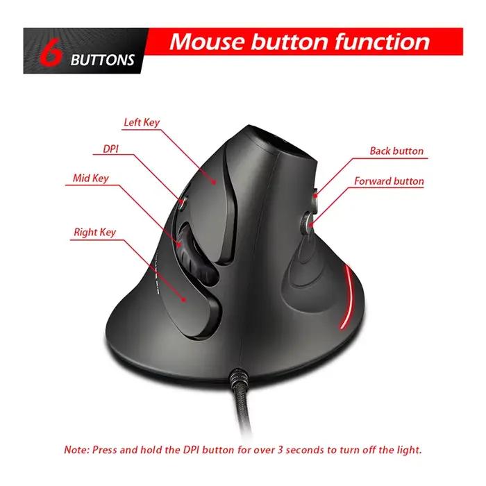 Souris verticale ergonomique filaire T-30