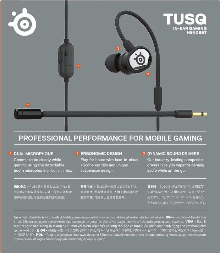 Steelseries Republic-Casque de jeu filaire intra-auriculaire