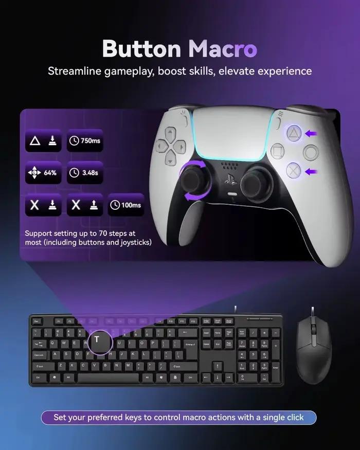 Adaptateur clavier et souris AIMZENIX AX600 MONSTER Pro pour PS5/PS4/Xbox Series X | S/Xbox One/Switch - Supports
