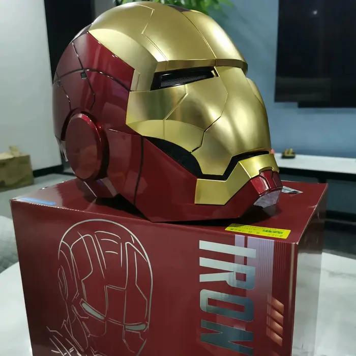 Casque Iron Man 1/1 Mk5 Mk50 Mk17, portable et transformable, ouverture et fermeture électriques activées par la voix de Jarvis, collection