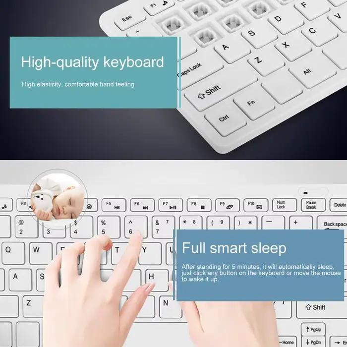 K-03 clavier et souris sans fil ensemble Portable Plug Play mécanique