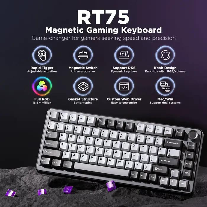Clavier de jeu à déclenchement rapide YUNZII RT75