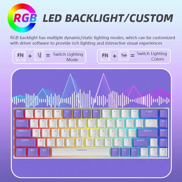Clavier mécanique de jeu G68