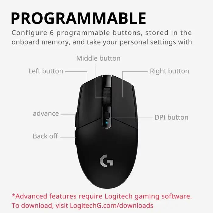 Souris de jeu sans fil bimode Logitech G305