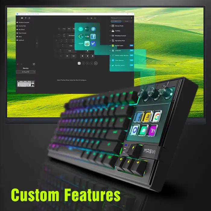 MRSVI K1 PRO visuel LCD AI clavier 80%