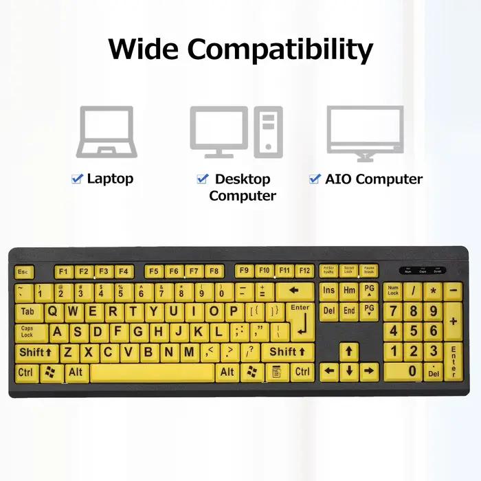 Clavier filaire USB, grand