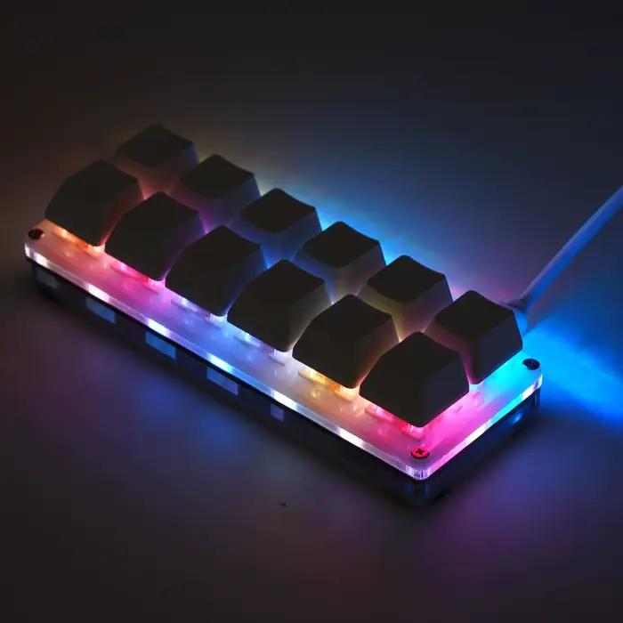 Bricolage personnalisé USB Mini clavier rvb Programmable Macro