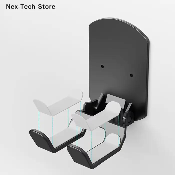 Base de support de casque et de contrôleur de jeu murale