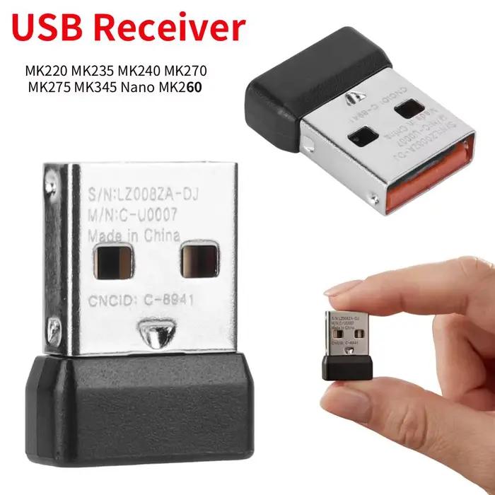 Adaptateur récepteur USB pour clavier et souris Logitech MK220 MK235 MK240 MK270 MK275 MK345 Nano MK260
