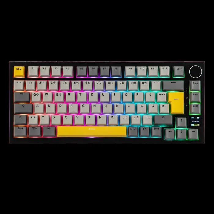 Clavier mécanique sans fil AJAZZ AK820 PRO 75% QWERTZ avec disposition allemande ISO-DE