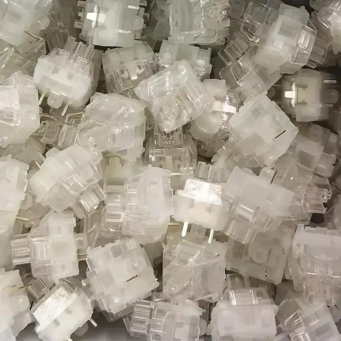 TTC commutateur congelé V2 clavier mécanique commutateurs silencieux 3 broches linéaire 39gf rvb Transparent