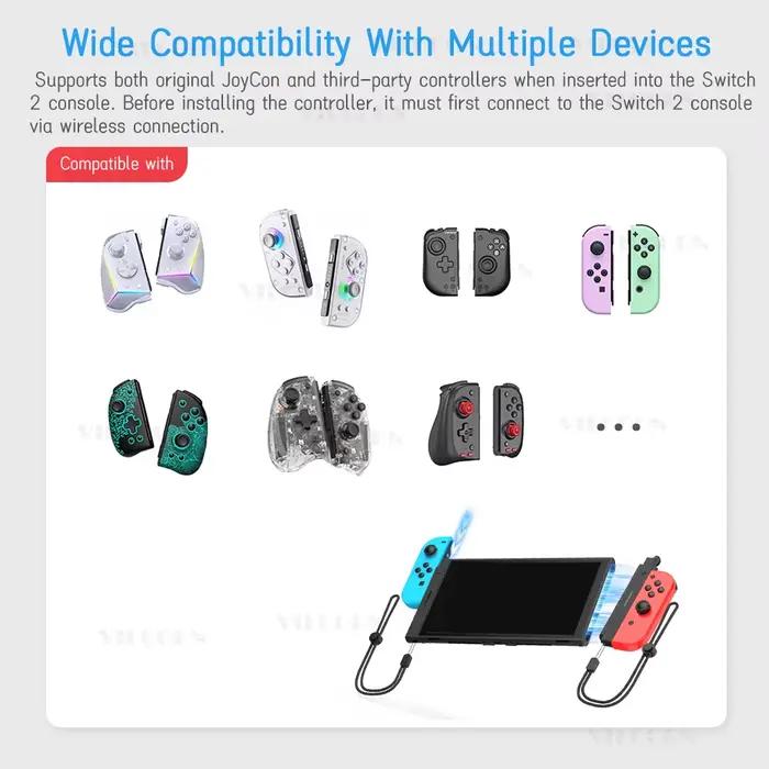 Adaptateur de contrôleur de désigh magnétique pour Conversion Joycon Switch1 vers Switch2
