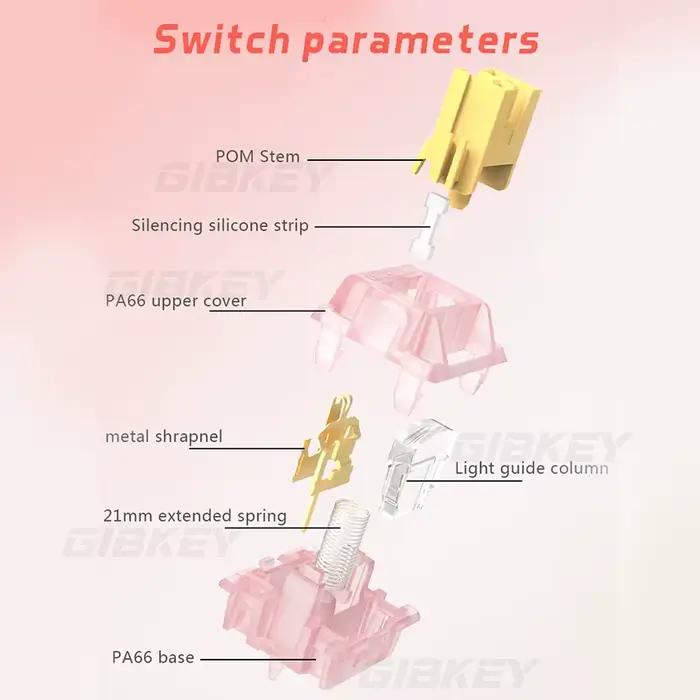 Outemu-Joli silencieux Peach V3