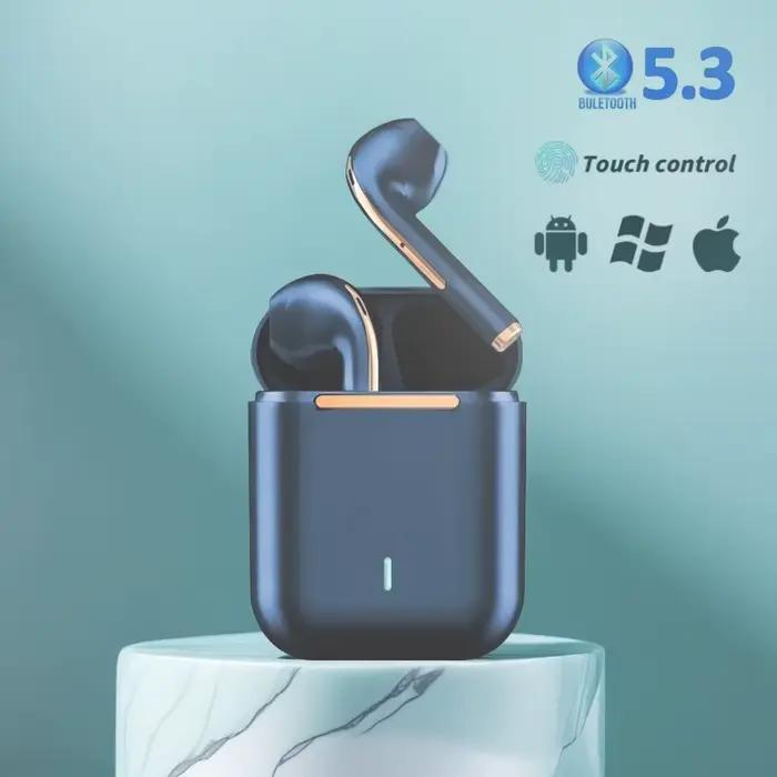 Écouteurs sans fil J18 TWS, casque Bluetooth 5.3, longue durée de lecture, appel vocal suppression du bruit, pour les jeux, les affaires et le sport occasions spéciales