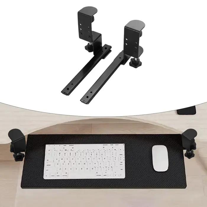 Plateau coulissant pour clavier sous le bureau