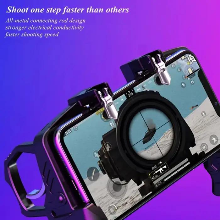Déclencheur gratuit Fire PUBG contrôleur pour téléphone portable manette de jeu Joystick Android iPhone contrôle tapis de jeu Mobile Pugb Smartphone commande