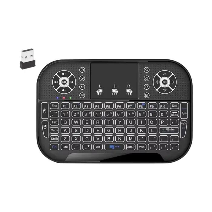 A8 Mini clavier Bluetooth 2.4G double Mode touche portable rétro-éclairé souris pavé tactile télécommande pour Windows Android TV