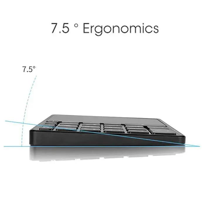Clavier numérique USB + Bluetooth avec pavé tactile