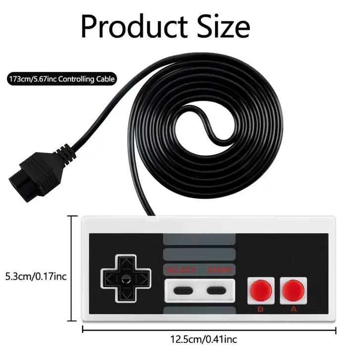 Mini manette de jeu rétro 8 bits pour console Nintendo NES, pad de contrôle pour console de jeu NES FC, occasion spéciale pour les fans de jeux rétro et collectionneurs