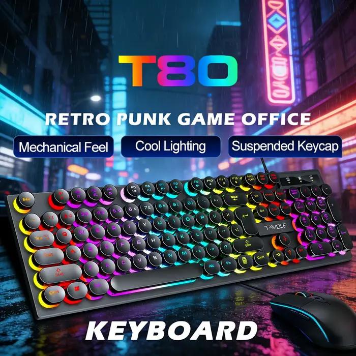 Clavier de jeu T80 à sensation mécanique