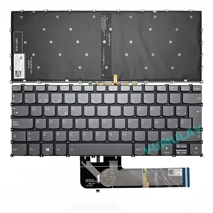 Clavier rétroéclairé espagnol/latin/AZERTY pour Lenovo IdeaPad Slim 5-14AHP9 83DB