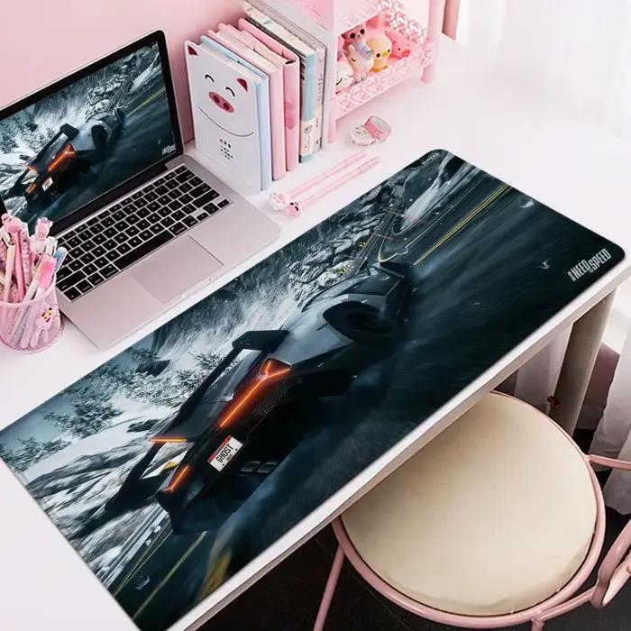 Tapis de souris COOL L-Lamborghinies en microfibre de caoutchouc antidérapant, pour jeux vidéo et bureau, personnalisable avec plusieurs couleurs pour un look unique et durable