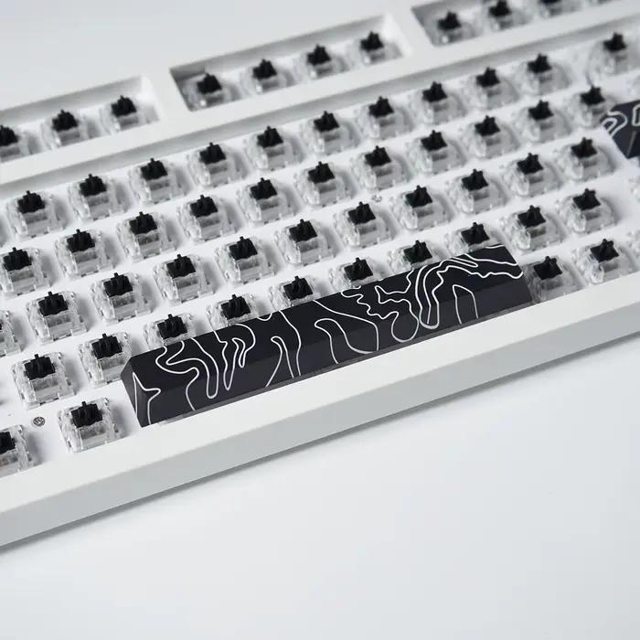 Capuchons de touches noirs en PBT