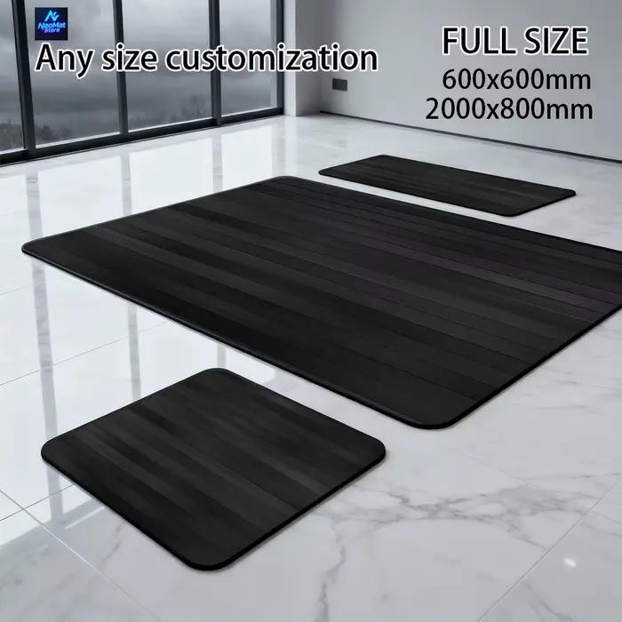 Tapis en caoutchouc épais noir Pc