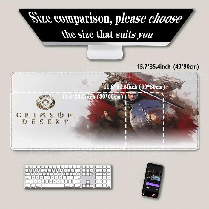 Tapis de Souris Crimson Desert Hot Game Design Anime Pour Joueurs Passionnés Utilisation Bureau Style Unique Occasionnels Spéciales