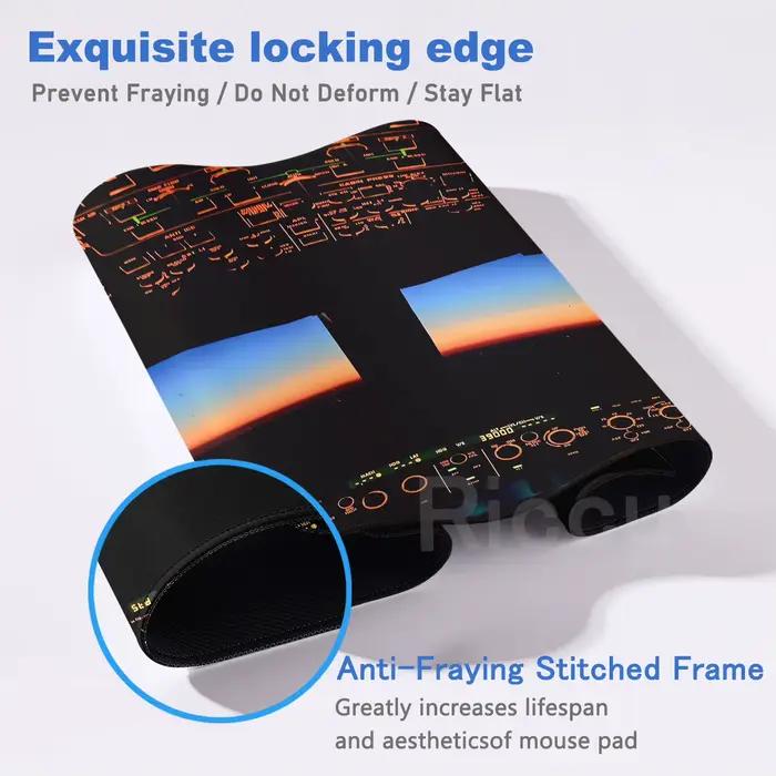 Tapis de souris XXL pour tableau de bord d'avion